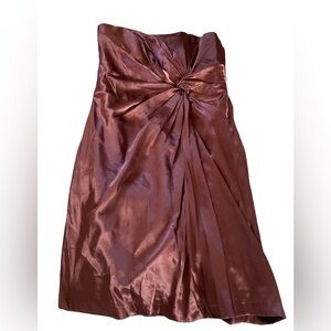 Davids Bridal Dress Size 8 Rosewood Knot Detail Strapless
